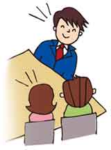 借金の相談をしている人